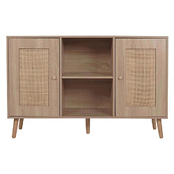 Acheter Mendler Sideboard HWC-M42, Armoire Commode Highboard, compartiments de rangement, Kubu rotin bois mélaminé, aspect chêne