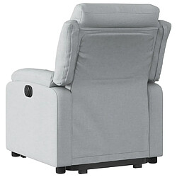 Avis vidaXL Fauteuil inclinable électrique gris clair tissu