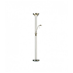 Endon Lampadaire Rome avec liseuse, laiton antique