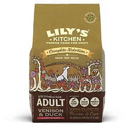 Avis Croquettes Sans Céréales au Chevreuil des Highlands et au Canard pour Chiens - Lily's Kitchen - 2,5Kg