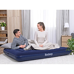 Matelas de Camping Gonflable Bestway Horizon Double 191x137x22 cm Supporte jusqu'à 300 Kg avec Gonfleur Électrique Inclus Couleur Bleu