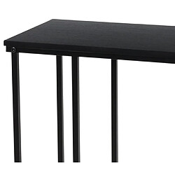 Es Collection H&S Collection Table d'appoint avec dessus en MDF noir