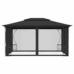 Maison Chic Tonnelle | Pergola avec moustiquaire 300x400x265 cm Anthracite -GKD14724