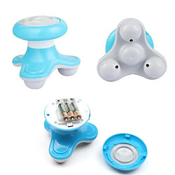 Mini USB Appareil de Massage à Batterie Massage Vibrante Vibro Electrique Bleu