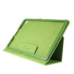 Acheter Etui en PU texture litchi avec support vert pour Samsung Galaxy Tab S5e SM-T720