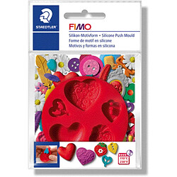 FIMO forme de motif en silicone 'coeurs', 5 motifs de plumes ()