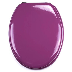 MSV Abattant Wc MDF Violet - Charnières Inox