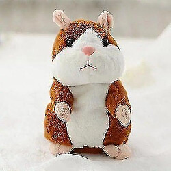 Universal Baby Kids Christmas, répété Hamster Mouse Pet Plush- mignon Speak Sound Abricot 16cm