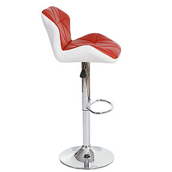 Avis Mendler Tabouret de bar HWC-A92, tabouret de bar, cuir synthétique réglable en hauteur ~ rouge