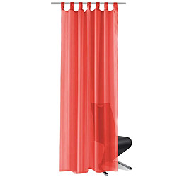 vidaXL Rideau occultant 2 pcs Voile 140 x 225 cm Rouge