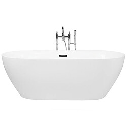 Beliani Baignoire îlot blanche 180 x 80 cm CARRERA