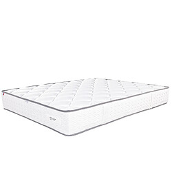 LUXURY LITERIE Matelas Iris, 20 cm, mousse haute densité, ferme, face été/hiver + 1 oreiller, 140x190cm