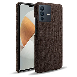 Coque en TPU + PU anti-griffes, marron pour votre Vivo S12/V23 5G