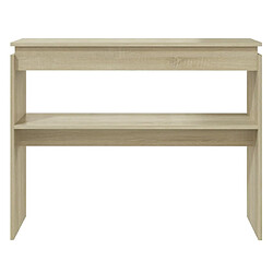 Acheter Maison Chic Table console | Meuble d'entrée | Table d'appoint Chêne sonoma 102x30x80 cm Aggloméré -GKD28506