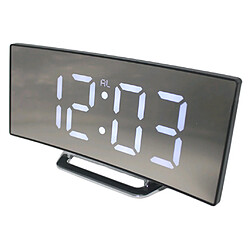 Acheter Grand Chevet électronique Simple D'horloge De Réveil Numérique De Surface De Miroir De LED