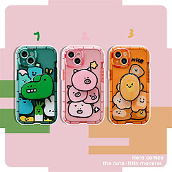 GUPBOO Étui pour iPhoneXsMax Animaux de dessin animé empilés support de boîtier de téléphone portable mignon femme