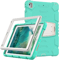 Coque en TPU + Silicone Résistant aux chutes avec béquille Menthe verte pour votre Apple iPad 9.7 pouces (2018)/(2017)/Pro 9.7 pouces (2016)/Air 2