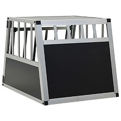 Helloshop26 Cage pour chien avec une porte 54 x 69 x 50 cm noir 02_0000061 pas cher