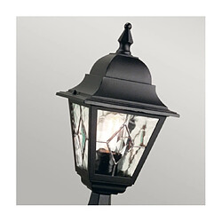 Elstead Lighting Lampe sur pied extérieur Norfolk Noir