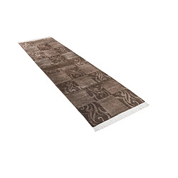 Vidal Tapis de couloir en laine 297x81 brun Darya