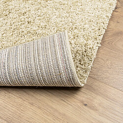 Acheter vidaXL Tapis shaggy PAMPLONA poils longs moderne doré 200x200 cm