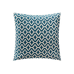 But Housse de coussin 40x40 cm ETHNIK Bleu pas cher