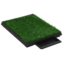 Acheter vidaXL Tapis pour animaux 2 pcs avec plateau et gazon artificiel Vert