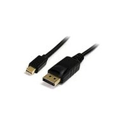 Disney Mini DP - Displayport 0.5m M-M 1.2v Black, gold plugs