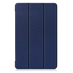 Etui en PU triple pli avec support bleu foncé pour votre Samsung Galaxy TAB A 10.1 2019 SM-T510/SM-T515