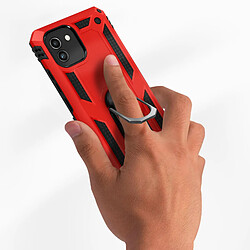 Avis Avizar Coque Samsung Galaxy A03 Hybride Antichoc Bague de maintien Support Vidéo rouge