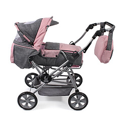 Bayer Chic 2000 Poussette Road Star pour poupées - Coloris 15, anthracite -rose