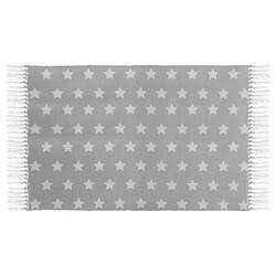 Tapis Déco Franges Born Tapis déco enfant - Franges étoilées - Gris - Polyester/Coton