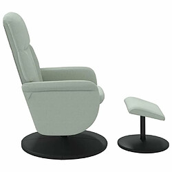 Acheter Maison Chic Fauteuil Relax pour salon, Fauteuil inclinable avec repose-pied gris clair velours -GKD35539