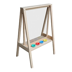 Acheter AXI Eric chevalet pour enfants en bois | Tableau de peinture avec toile en plexiglas et 4 boîtes de peinture | 50x70x105 cm