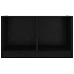 Acheter vidaXL Meuble TV Noir 70x33x42 cm Bois de pin massif