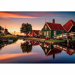 Clementoni - Zaanse Schans - Puzzle de 1500 Pièces - Jeu de Patience et de Réflexion - Format Paysage - Image Net - 59,2 x 84,3 Cm - À Partir de 10 Ans