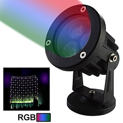 Wewoo 6W / 480LM haute qualité en aluminium moulé sous pression matériel RGB Light LED Projecteur avec télécommande ACH-239083