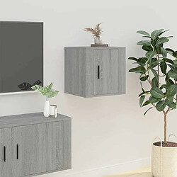 Acheter Maison Chic Lot de 2 Meubles TV muraux Banc TV suspendus pour salon Sonoma gris 40x34,5x40 cm -MN77980