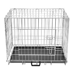 vidaXL Cage métallique et pliable pour chiens L