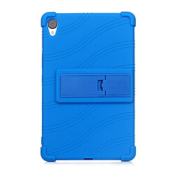 Coque en silicone Souple avec béquille bleu pour votre Huawei MediaPad M6 8.4 pouces