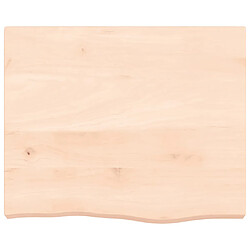 Avis vidaXL Étagère murale 60x50x(2-6) cm bois de chêne massif non traité