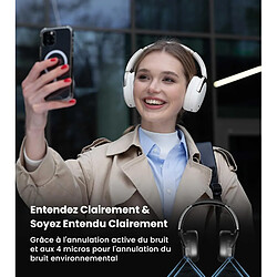 Avis Edifier WH950NB - Casque Bluetooth Réduction de Bruit Active, Audio sans Fil LDAC Hi-Res, 55H Autonomie, Bluetooth V5.3 - Ivoire