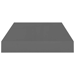 Acheter vidaXL Étagère murale flottante Gris brillant 40x23x3,8 cm MDF