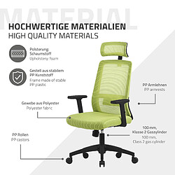 Acheter ML-Design Chaise de bureau gaming d'ordinateur ergonomique pivotante avec roulettes vert