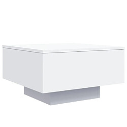 ComfortXL Table Basse Blanc 55x55x31 Cm Bois D'ingénierie