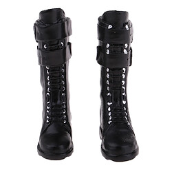 Avis 1/6 Femmes Chaussures Bottes Noires Accessoires pour 12'' Corps de Figure d'Action