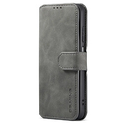 Etui en PU DG.MING style rétro avec support gris pour votre Samsung Galaxy A13 4G