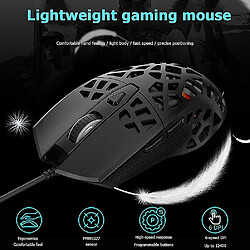 Acheter Universal Des souris de jeu réglable ergonomiques légères (blanc)