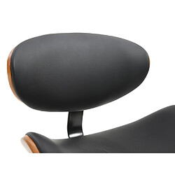 Vente-Unique Chaise de bureau - Simili - Noir et naturel - Hauteur ajustable - MONTENEGRO pas cher