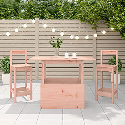 Avis vidaXL Table de jardin 100x50x75 cm bois massif de douglas